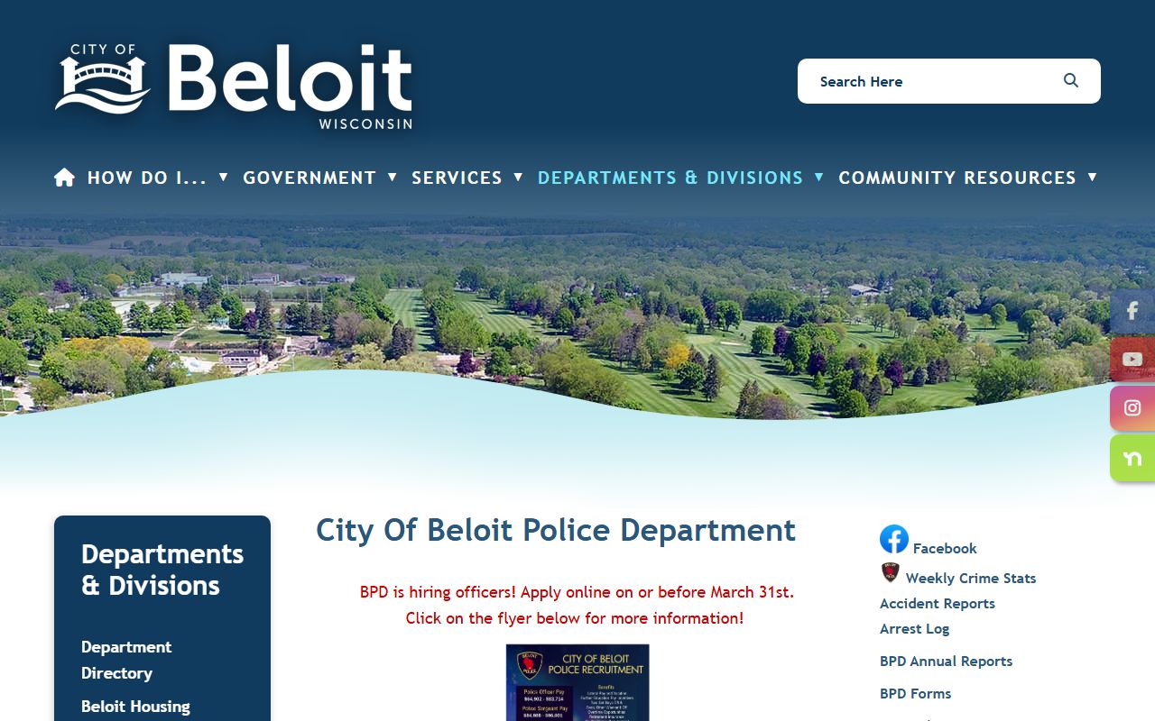 Beloit 72 Hour Booking police records image