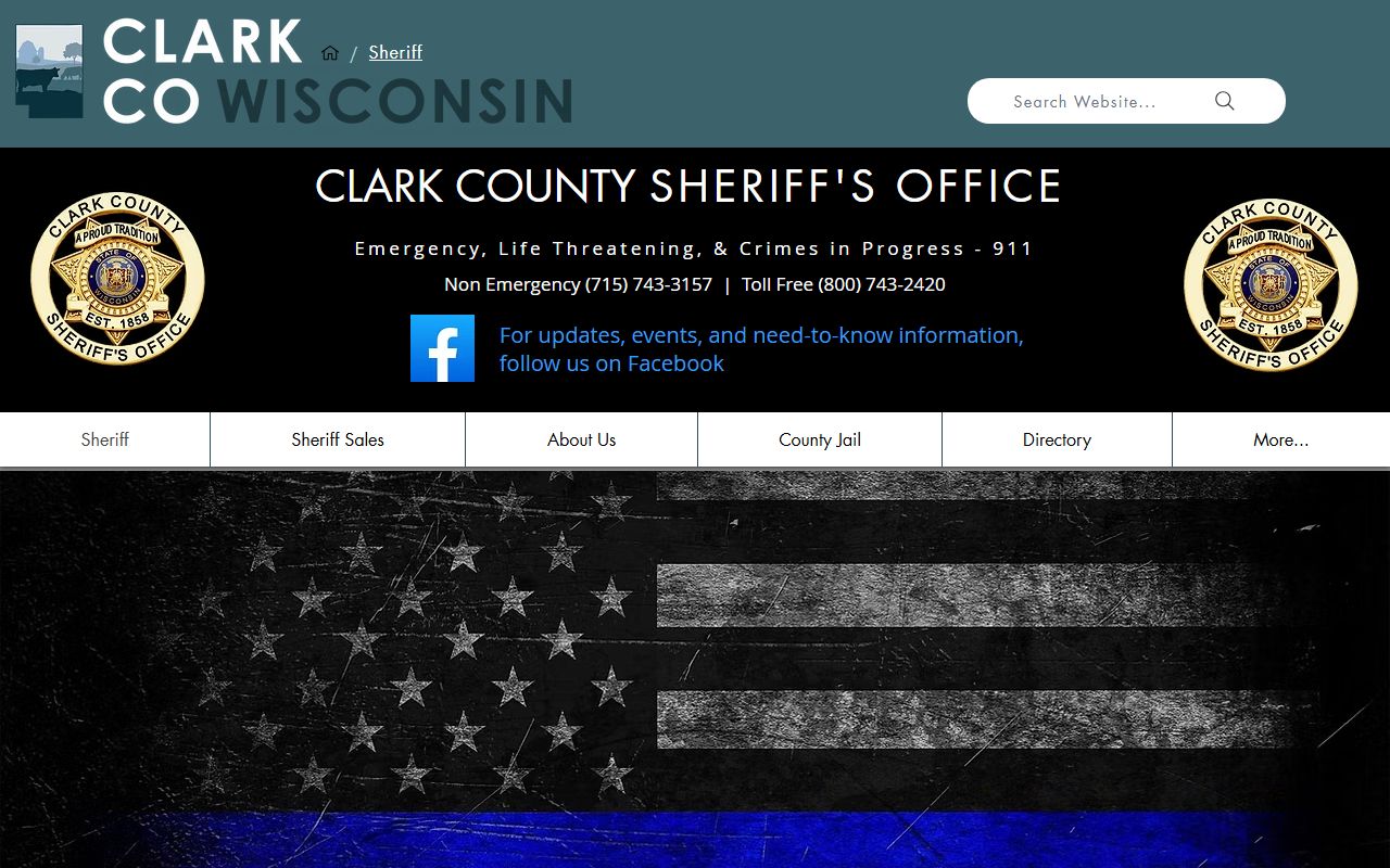 Clark County 72 Hour Booking image showing the Clark County sheriff's office