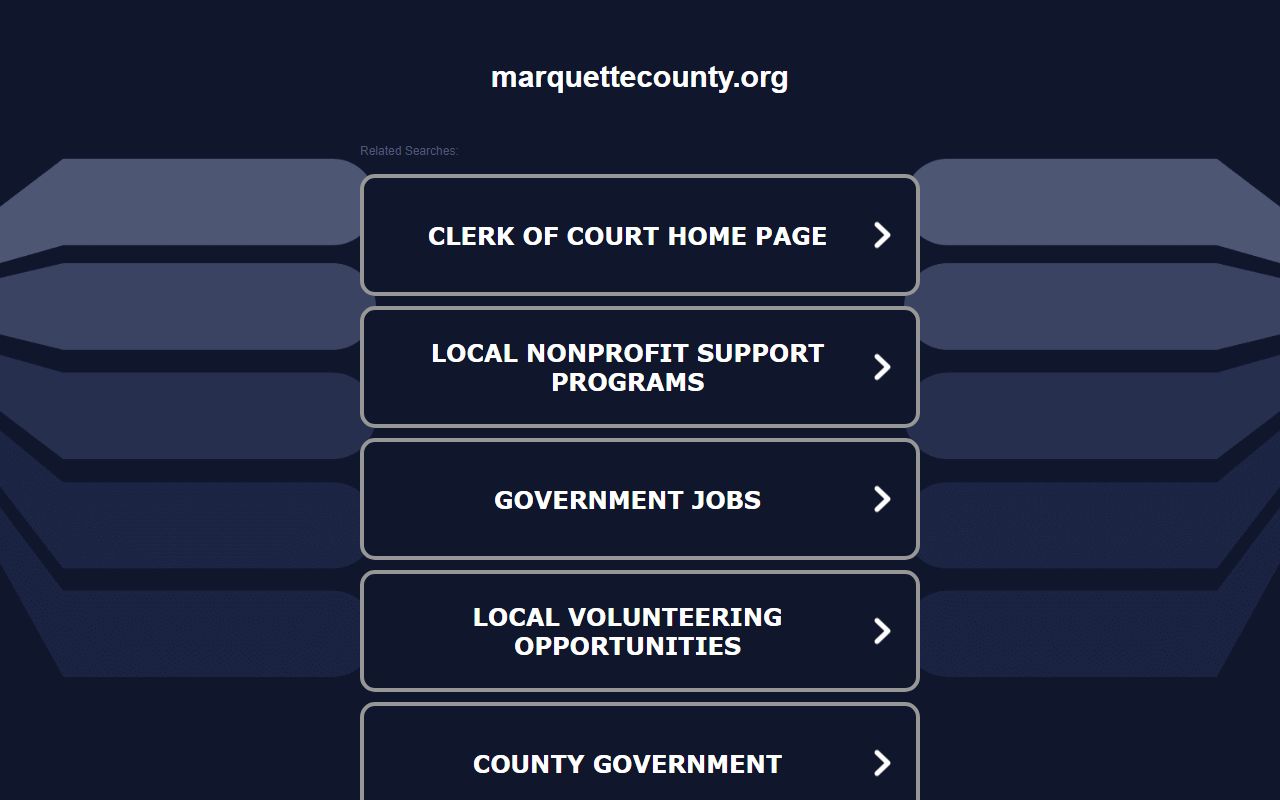 Marquette County 72 Hour Booking image showing the Marquette County sheriff's office