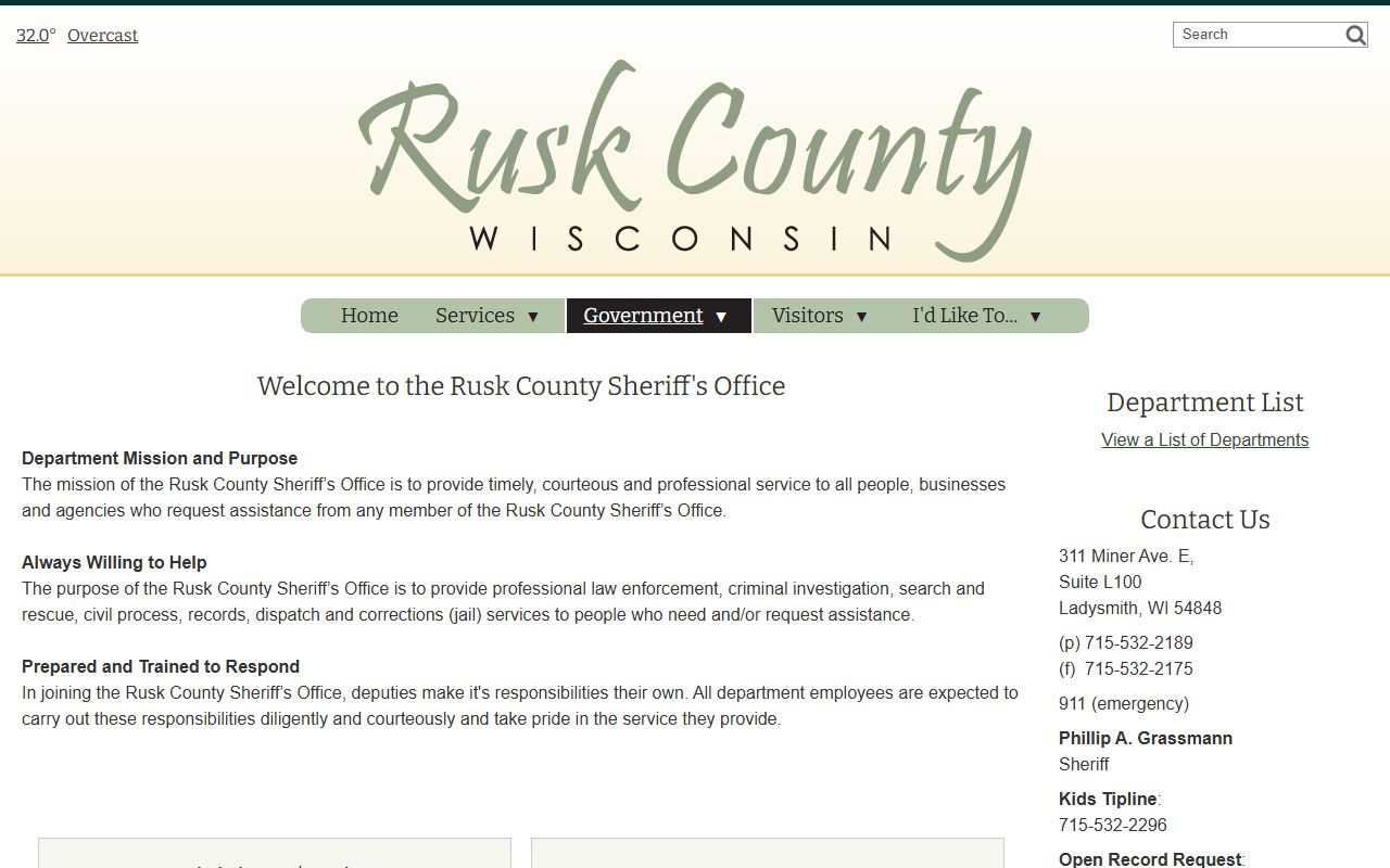 Rusk County 72 Hour Booking sheriff office image