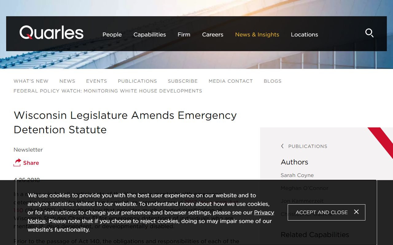 Wisconsin 72 Hour Booking state corrections image