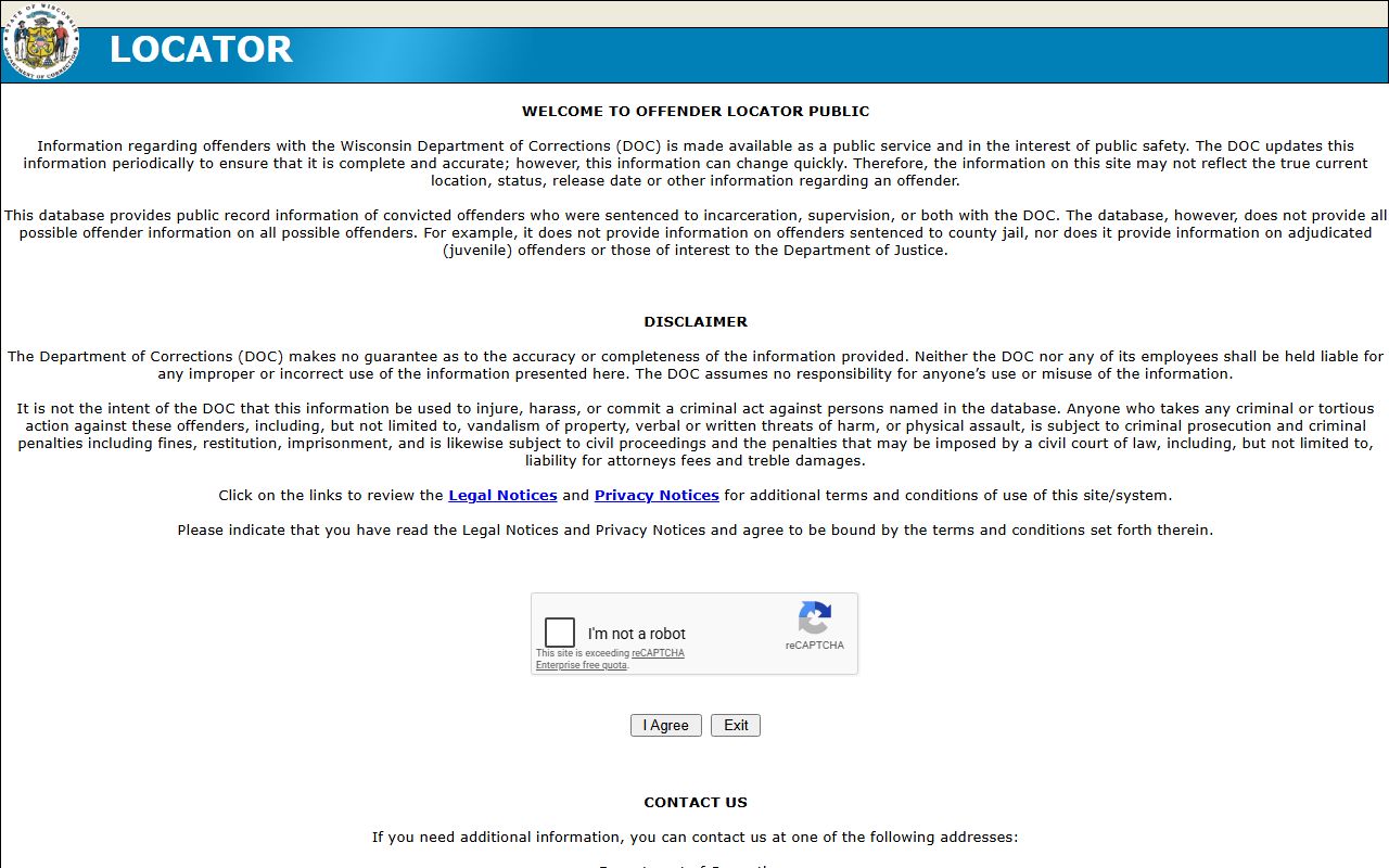 Kenosha 72 Hour Booking state records image