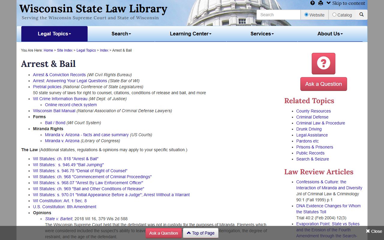 Wisconsin 72 Hour Booking public records image
